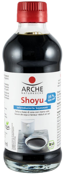 Sos bio de soia Shoyu, 25% mai putina sare 250ml Arche