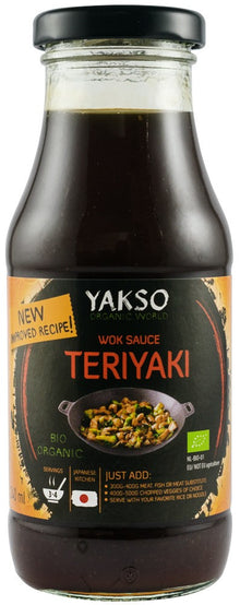 Sos bio pentru wok Teriyaki, 240ml Yakso