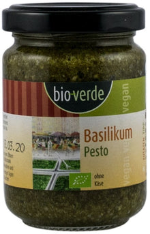 Sos pesto bio cu busuioc, 125ml Bio Verde