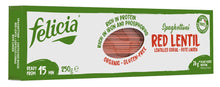 Spaghetti bio din linte rosie 250g Felicia