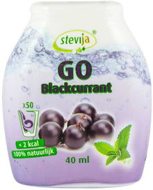Stevija Go Indulcitor pe baza de stevie cu aroma de coacaze negre, 40ml