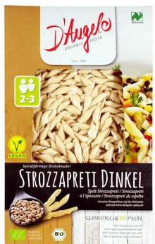 Strozzapreti bio din grau spelta, 250g D'angelo Pasta