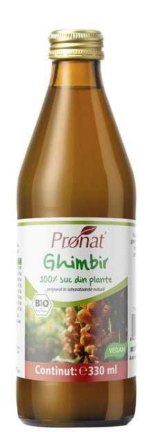 Suc bio de ghimbir, 330ml Medicura
