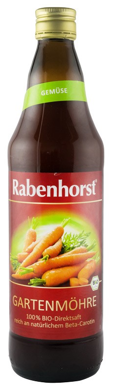 Suc bio de morcovi, 750ml Rabenhorst