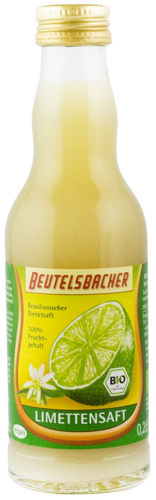 Suc bio din lamaie verde (lime) nefiltrat, 200ml Beutelsbacher