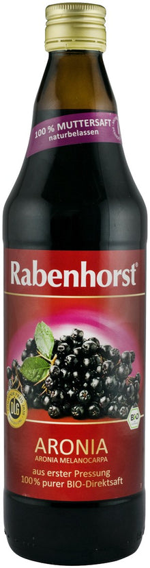 Suc bio pur de aronia, 750ml Rabenhorst