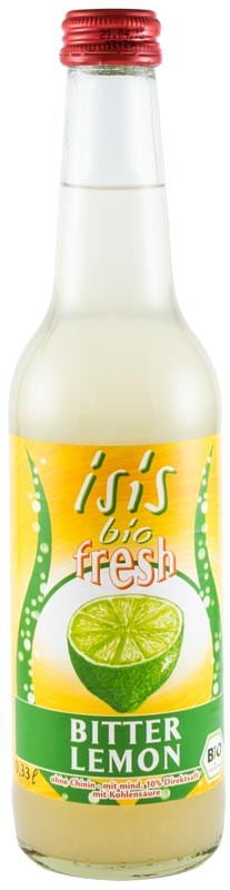 Suc carbogazos bio Bitter lemon, 330ml Isis