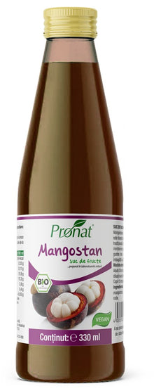 Suc de mangostan 100%, bio, 330ml Medicura
