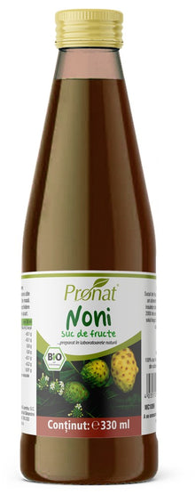 Suc de noni 100%, bio, 330ml Medicura