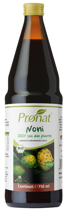 Suc de noni 100%, bio, 750ml Medicura