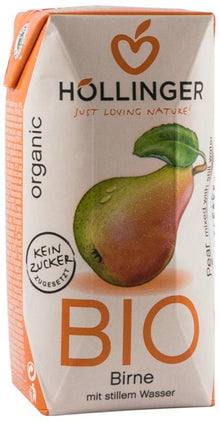 Suc de pere bio cu pai Hollinger, 200ml Hollinger
