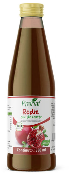 Suc de rodie 100%, bio, 330ml Medicura