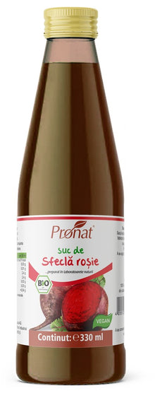 Suc de sfecla rosie, 100%, bio, 330ml Medicura