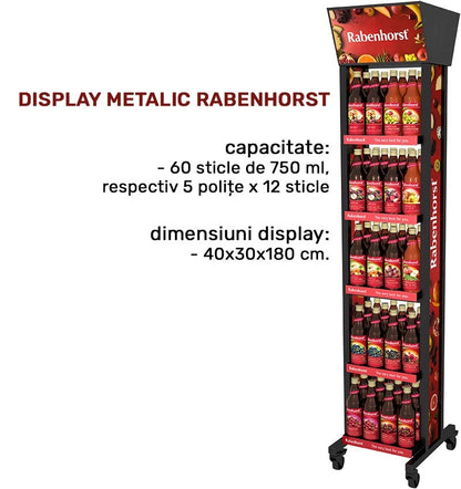 Suc de struguri rosii cu fier 750ml Rabenhorst