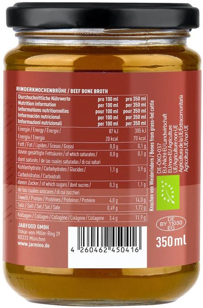 Supa bio din oase de vita, 350ml Jarmino