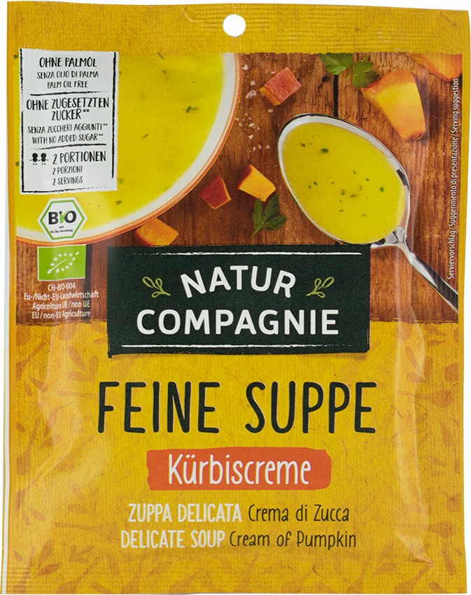 Supa crema bio de dovleac, 40g Natur Compagnie