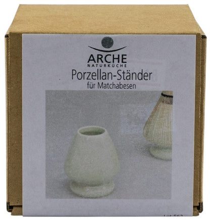 Suport de portelan pentru maturica de ceai matcha Arche Naturkuche