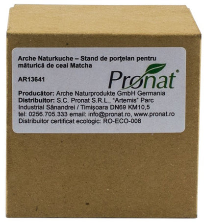 Suport de portelan pentru maturica de ceai matcha Arche Naturkuche