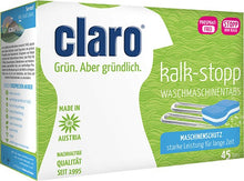 Tablete anticalcar, pentru masina de spalat rufe, 45 de tablete 720g Claro