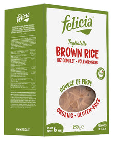 Tagliatelle bio din faina de orez integral, 250g Felicia