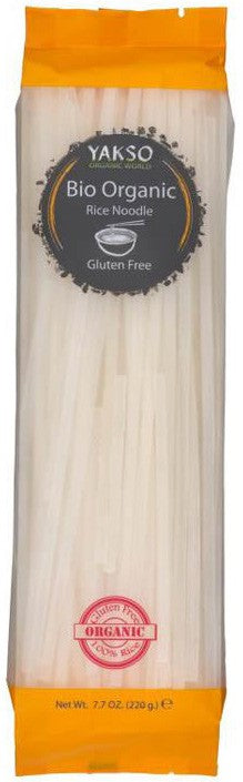 Taitei bio din orez alb 220g Yakso