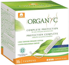 Tampoane Organyc SUPER PLUS din bumbac organic, cu aplicator 16 buc Organyc