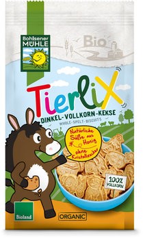 Tierlix Biscuiti bio cu grau spelta indulciti cu miere, 125g Bohlsener Muhle