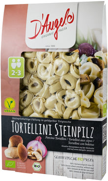 Tortellini bio cu ciuperci si ceapa, 250g D'angelo Pasta