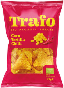 Tortilla bio cu chilli, 75g Trafo