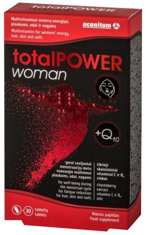 totalPOWER woman, 30 tablete  – 38,7 g Aconitum