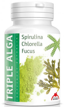 Triplu alge spirulina, chlorella, fucus, 46.8g Dieteticos Intersa