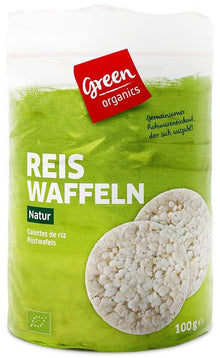 Turte bio din orez, fara sare, 100g Green Organics