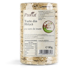Turte din hrisca cu sare de mare, 80g Pronat