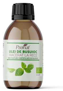 Ulei bio de busuioc macerat la rece, 100ml Pronat