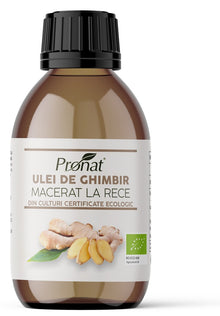 Ulei bio de ghimbir macerat la rece, 100ml Pronat