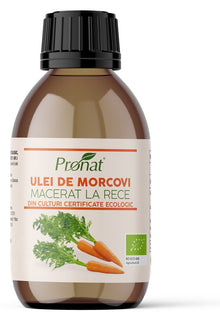 Ulei bio de morcovi macerat la rece, 100ml Pronat