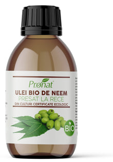 Ulei bio de neem presat la rece, 100ml Pronat