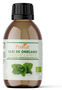 Ulei bio de oregano macerat la rece, 100ml Pronat