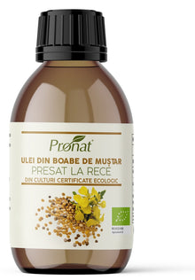 Ulei bio din boabe de mustar presat la rece, 100ml Pronat