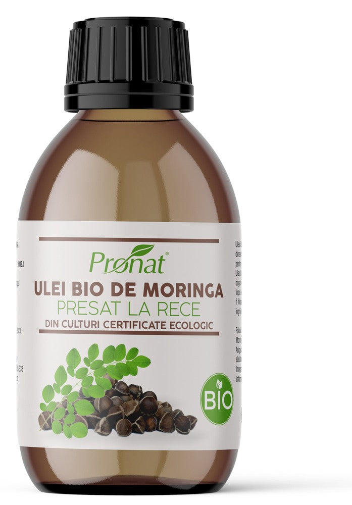 Ulei bio din seminte de moringa presat la rece, 100ml Pronat – Pronat