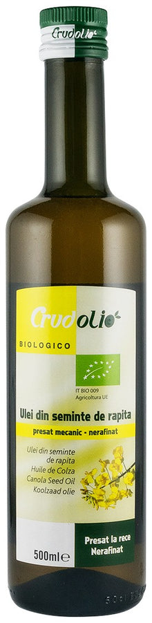 Ulei bio din seminte de rapita 500ml Crudolio