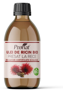 Ulei bio din seminte de ricin presat la rece, 250ml Pronat