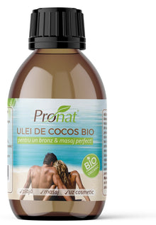 Ulei de cocos bio extravirgin pentru uz cosmetic, 100ml Pronat
