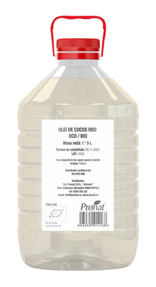 Ulei de cocos RBD bio, 5L Pronat