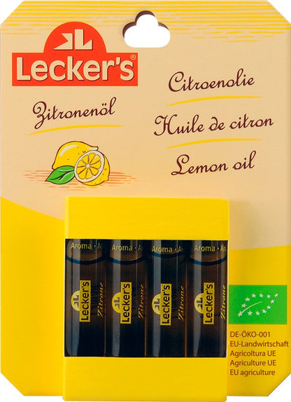 Ulei de lamaie bio, 4x2ml Lecker's