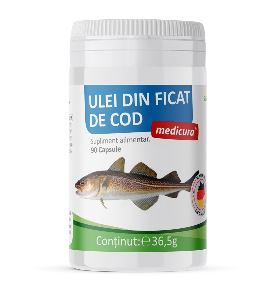 Ulei din ficat de cod 90 capsule Medicura | Pronat – Pronat