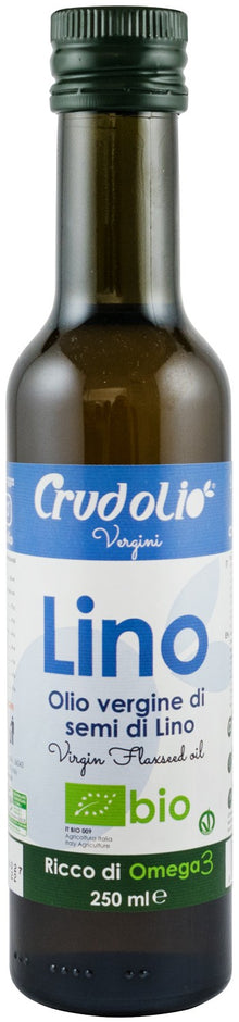 Ulei din seminte de in bio, 250ml Crudolio