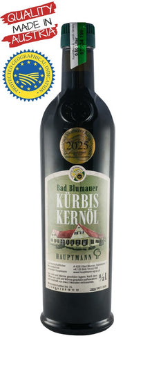 Ulei din seminte prajite de dovleac, 500ml Hauptmann