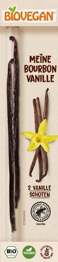 Vanilie Bourbon BIO, 2 buc - 30 g Biovegan