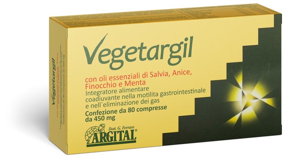 Vegetargil, supliment alimentar cu uleiuri esentiale de salvie, anason, fenicul si menta, 36 g Argital